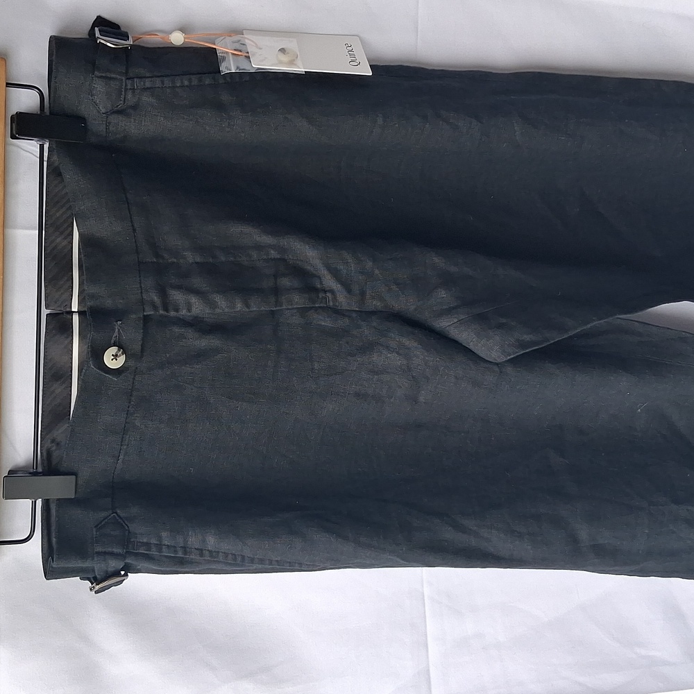 Quince 100% Linen Black Dress Pants 30×34 - Picture 2 of 14